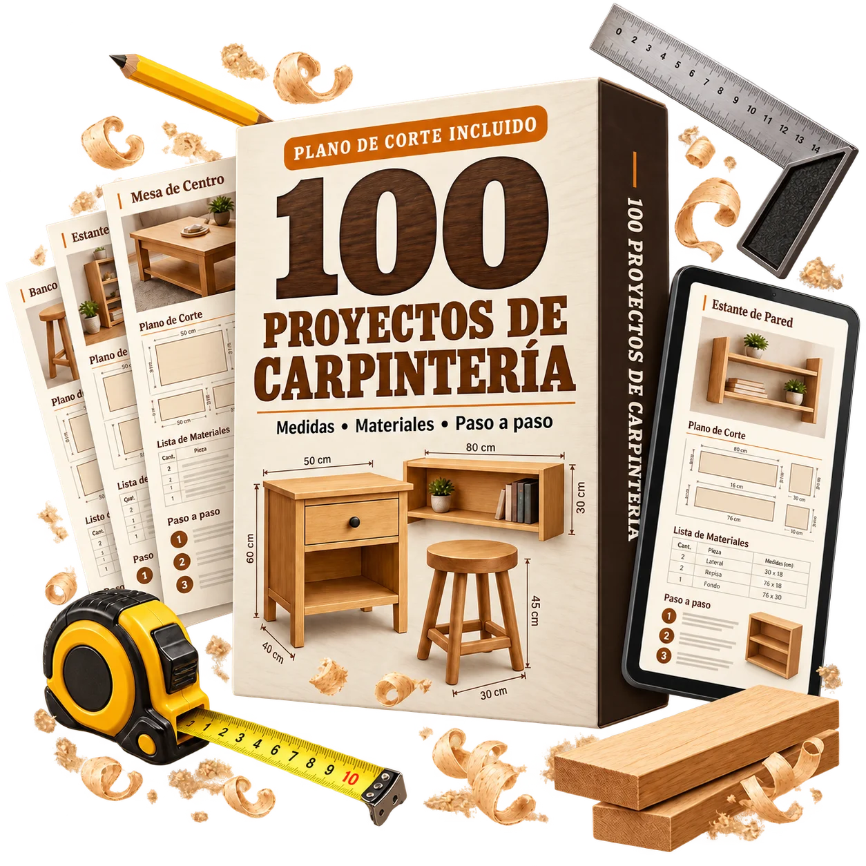 100 Proyectos de Carpintería con los 4 bonos
